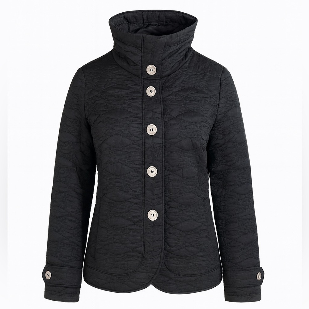Robert Kitchen Quilted Black Jacket – Size M